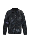 Balenciaga oversized jacket in black fade out